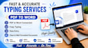 fast typing and PDF to word conversion