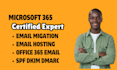 setup spf dkim dmarc email migration email hosting microsoft 365 setup