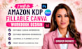 do amazon kdp fillable canva workbook design journal layout formatting