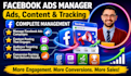 manage facebook ads campaigns content posting audience targeting and conversion