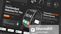 design smartwatch and smart ring website for wearable tech brands