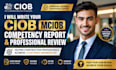 write your ciob mciob competency report and professional review