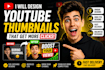 design premium gaming thumbnails for youtube