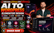 convert lovable ai, claude, base44, v0 website to wordpress elementor design