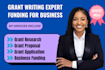 do grant proposal writing research for small business funding
