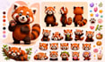 create cartoon sticker, unique sticker pack, digital chibi character pack