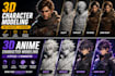create action figure and 3d sculpting for 3d printing