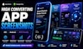 design app store screenshots for app store and play store