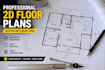 redraw floor plan blueprint architectural plan in autocad dwg