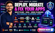 host, deploy emergent sh app to server fix loveable vercel to godaddy postgresql