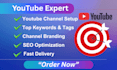 create and setup your youtube channel professionally