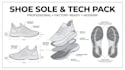 design shoe sole and tech pack