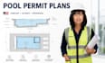draw, re view, stamp swimming pool design structural pool plans mep pool drawing