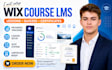 setup wix course website progress tracking lesson quizzes certificate lms