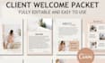 design canva editable client welcome packet and onboarding kit
