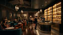 design restaurant, bar, pub, lounge bar interior design, cafe interior render