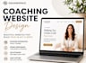 build squarespace coaching website and business website
