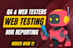 do website testing, QA usability testing and user experience review