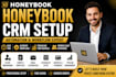 setup honeybook CRM, automation, workflow, forms, onboarding