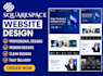 redesign squarespace website, revamp squarespace and fix errors