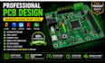 deliver manufacturing ready pcb using proteus, diptrace, autodesk eagle