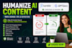 humanize and edit ai generated content professionally