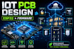 design esp32 iot pcb, schematic and firmware