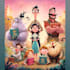 design a cartoon book cover art