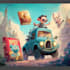 design a cartoon book cover art