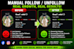 manually unfollow and remove ghost followers