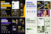create social media posts and branding