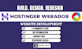 build webador website design redesign hostinger website store design