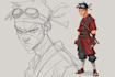 draw anime character design sheet