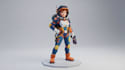 create game ready low poly character modeling, rigging and product animation