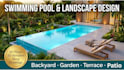 design landscape swimming pool plans shop drawing, backyard, terrace and patio