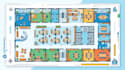 design business map, office map, mall map, store location and directory map