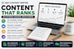 write SEO blog articles that rank on google