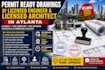 do permit ready drawing as licensed engineer in atlanta licensed architect