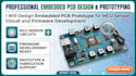 design embedded pcb prototype for mcu sensor circuit and firmware development