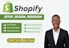 design a professional shopify store for dropshipping brand