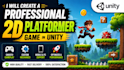 create a professional 2d platformer game in unity