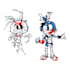 draw a cartoon character