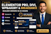 fix elementor pro, divi, wpbakery and breakdance builder errors in 24 hours