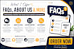 write faqs ,bio and about us for your store and website