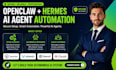 open claw setup secure open claw hermes agent setup openclaw agents automation