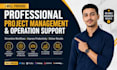 provide professional project management and operations support