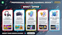 design eye catching youtube thumbnails