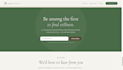 design and code a pre launch landing page or waiting list