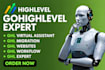 ghl virtual assistant, ghl migration, ghl websites, ghl workflow ghl expert