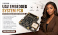 design uav embedded system pcb with gps module and flight controller